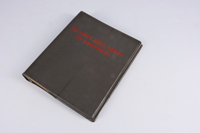 Lot 503 - A scarce Lines Brothers Retail Stockists dark grey ring bound hard back folder