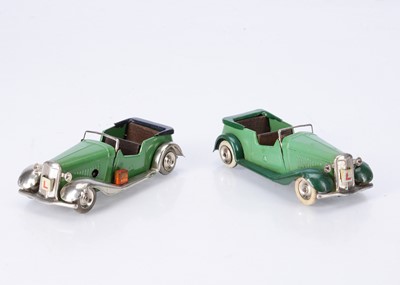 Lot 542 - Tri-ang Minic Tinplate Clockwork 12M Learner's Cars