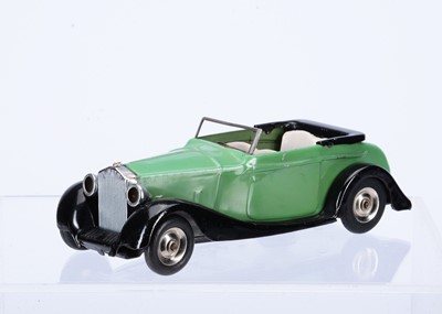 Lot 550 - A Tri-ang Minic Tinplate Clockwork 35M Pre-War Rolls Type Tourer