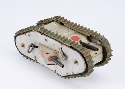 Lot 666 - A 1930's Marx Toys (England) Tinplate Clockwork Turnover Tank