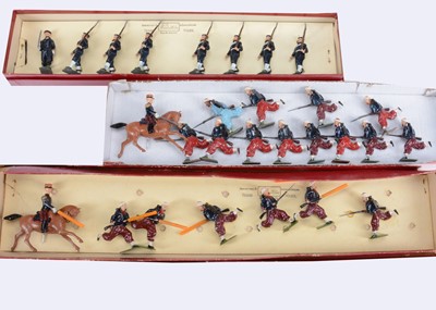 Lot 720 - Britains boxed and loose hollow-cast soldiers comprising Types of the Royal Navy set 2080 Marching at the slope, with officer