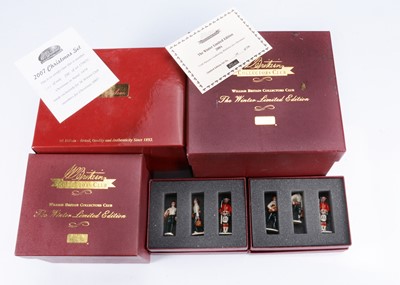 Lot 754 - William Britains Collectors Club The Winter Limited Edition series boxed sets for 2002, 2003 (2), 2004, and 2007