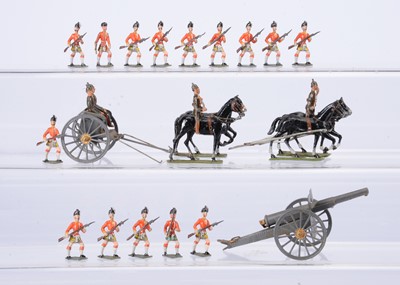 Lot 822 - Various German and French made military items comprising Simon & Rivollet France 75mm Gun and Limber