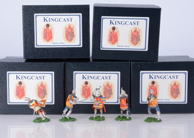 Lot 866 - Kingcast boxed Knights of the Wyvern Standard series comprising WS11 Ralph, Lord Stafford