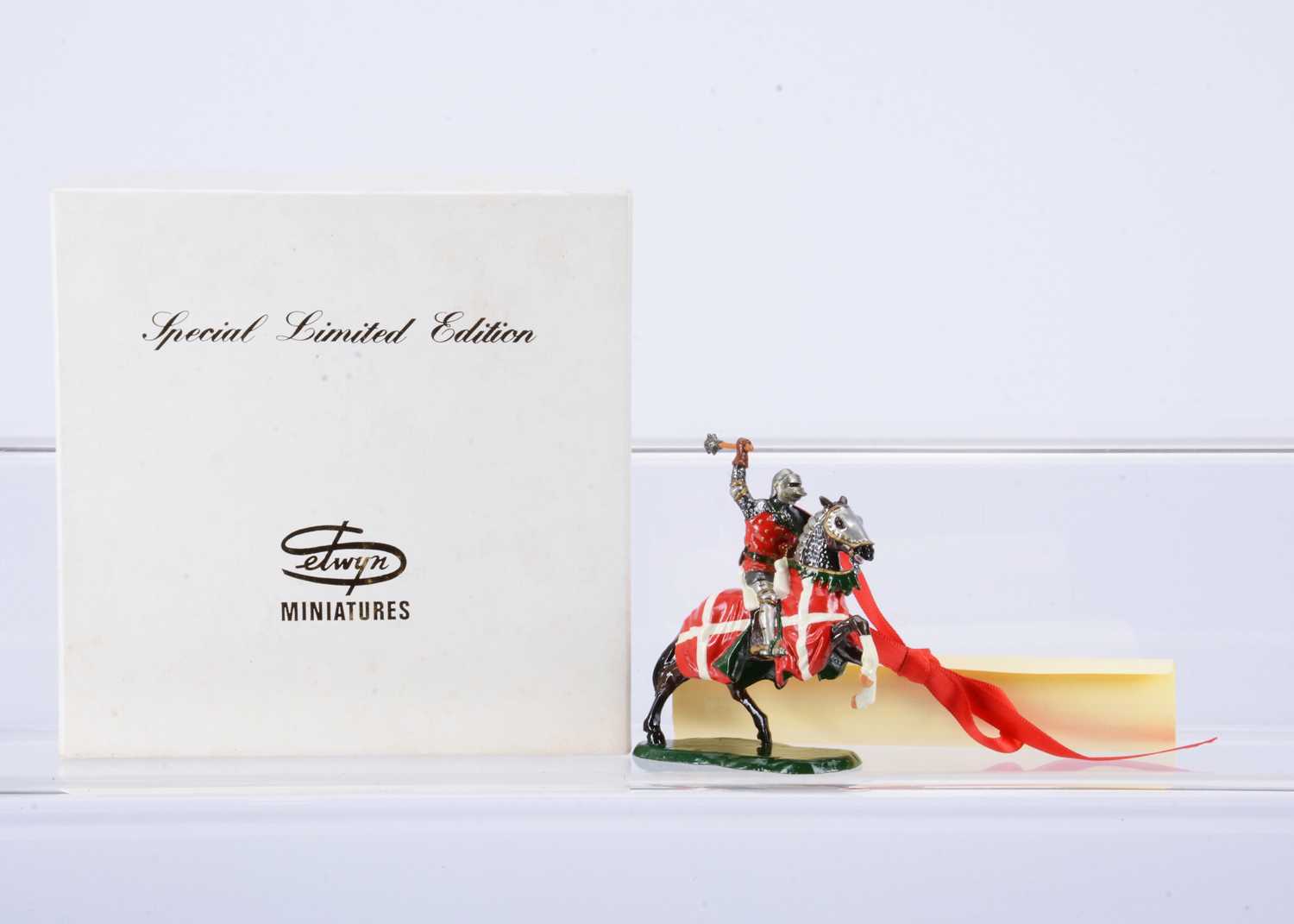 Lot 896 - Original Seywyn-Smith Miniatures F9305 Mounted with Mace Count of Savoy