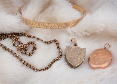 Lot 6 - A collection of rolled gold