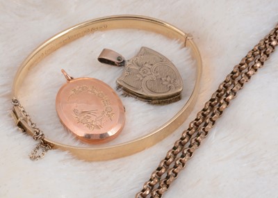 Lot 6 - A collection of rolled gold