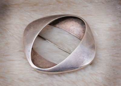 Lot 34 - A Georg Jensen for Henning Coppel silver brooch