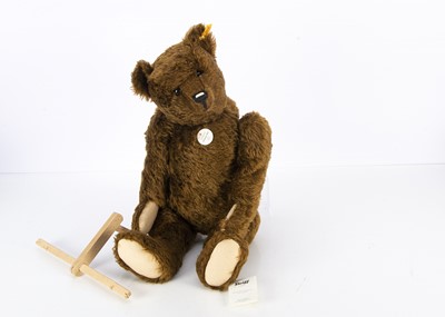 Lot 98 - An unusal yellow tag Steiff Pantom 1910 replica Teddy Bear