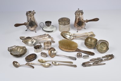 Lot 417 - A group of silver and silver plate