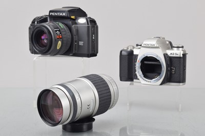Lot 182 - Two Pentax SLR Cameras