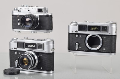 Lot 213 - Three Soviet Cameras