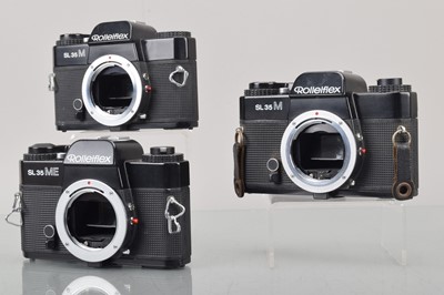 Lot 216 - Three Rolleiflex SLR Camera Bodies
