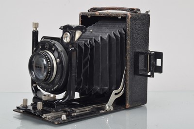 Lot 301 - An Ernemann Heag VII 9x12 Folding Plate Camera