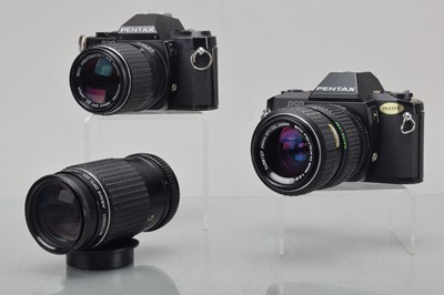 Lot 355 - Two Pentax SLR Cameras