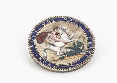 Lot 37 - A George III enamelled crown