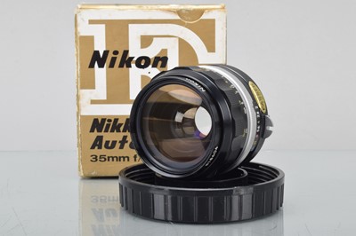 Lot 404 - A Nikon Nikkor-O Auto 35mm f/2 Pre Ai Lens