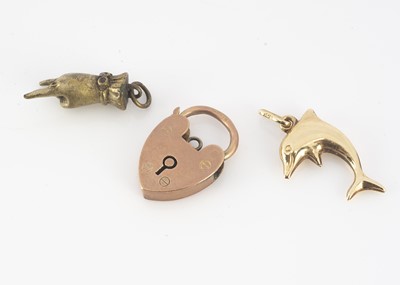Lot 54 - A 19th century base metal 'hand' good luck charm