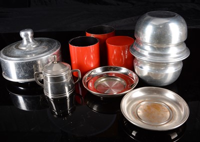 Lot 108 - A collection of vintage magic metal tricks
