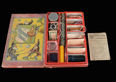 Lot 122 - A late 19th Century or early 20th Century British made conjouring tricks box