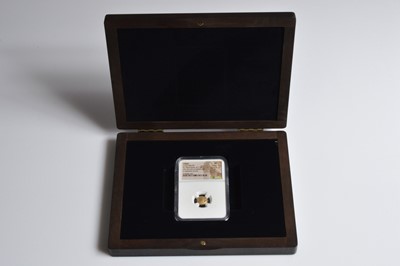 Lot 2 - A NGC graded Lydian Lion Trite Third Stater gold coin