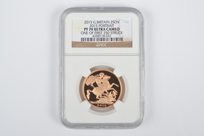 Lot 13 - An NGC graded Elizabeth II gold Double gold sovereign