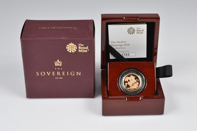 Lot 33 - An Elizabeth II Gold Piedfort Sovereign Gold Proof Coin