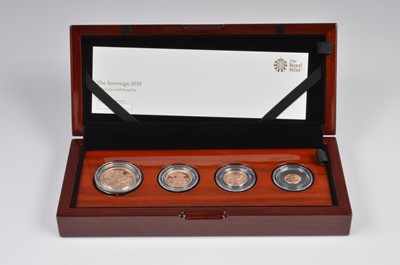 Lot 42 - An Elizabeth II The Sovereign 2019 Four-Coin Gold Proof Set