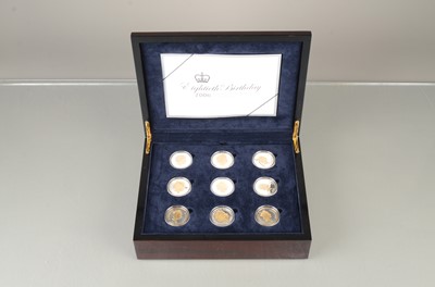Lot 76 - 2006 Queens 80th Birthday Silver Proof Coin collection