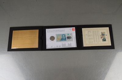 Lot 77 - A 2016 Churchill 24ct Gold foil Speech set