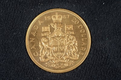 Lot 82 - A Canada 18ct Gold $20 coin