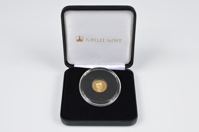 Lot 84 - A 2018 Tristan Da Cunha commemorative One Crown gold coin