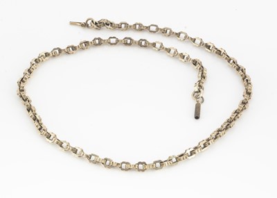 Lot 69 - A late 19th century 9c, marked ornate necklace