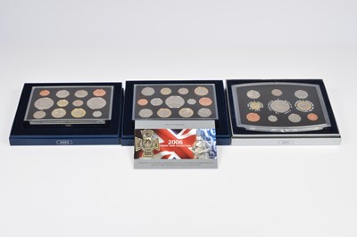 Lot 150 - Six Royal Mint Deluxe proof coin sets and other coins