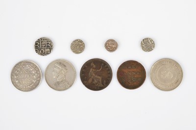 Lot 151 - Nine interesting antique Indian and related coins