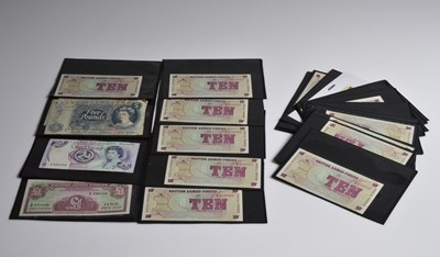 Lot 169 - A Collection of British Bank of England and British Armed Forces bank note vouchers