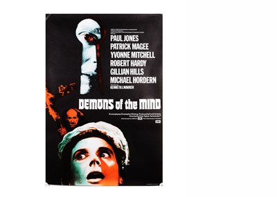 Lot 504 - Demons Of The Mind (1972) One Sheet Poster