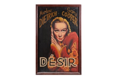 Lot 551 - Marlene Dietrich Painting / Desire
