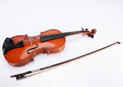 Lot 556 - Violin and Bow