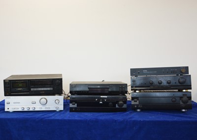 Lot 593 - Amplifiers / CD Player / Cassette Player