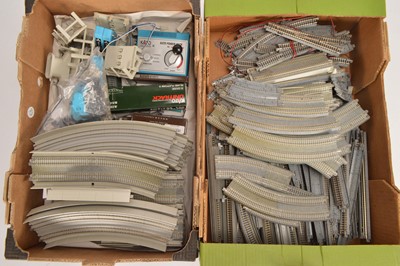 Lot 14 - Kato N gauge track and accessories (qty in 2 boxes)
