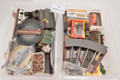 Lot 19 - Hornby Peco Heljan Kibri and other N gauge Buildings and scenic accessories (qty in 6 boxes)