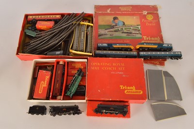 Lot 75 - Tri-ang early Sets in original boxes with extra rolling stock and Hornby HST train (qty in 1 box)
