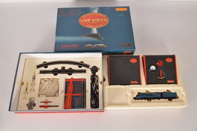 Lot 76 - Hornby (China) 00 Gauge boxed R1058 Live Steam 'Mallard' Set