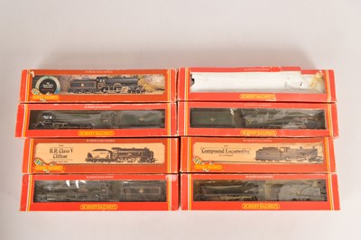 Lot 85 - Hornby Steam Locomotives and Tenders in original boxes 00 gauge (8)