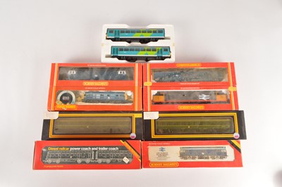 Lot 105 - Hornby Dapol Diesel Locomotives and Railcars 00 gauge in original boxes (9)