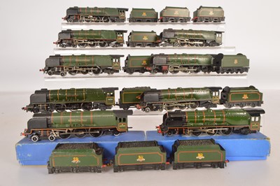 Lot 137 - Nine Hornby-Dublo 00 Gauge 3-Rail EDL12 BR green 46232 'Duchess of Montrose'  Locomotives and Tenders (9 Locomotives, 11 Tenders)