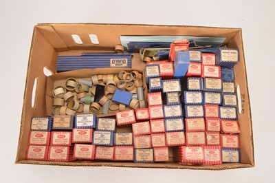 Lot 193 - Hornby-Dublo 00 Gauge 2 and 3-Rail wagon empty boxes and packing rings (55+ boxes and 48 Packing Rings)