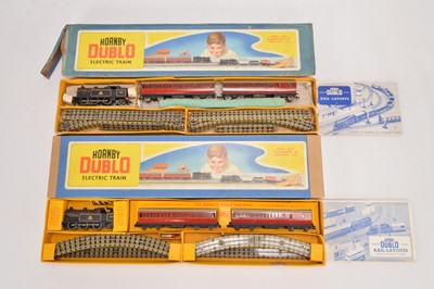 Lot 194 - Pair of Hornby-Dublo 00 Gauge 3-Rail boxed EDP10 0-6-2t Tank Passenger Train Sets (2)