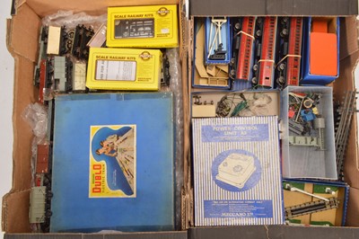 Lot 197 - Hornby-Dublo 00 Gauge 3-Rail Train Set and Accessories including various Master Models station Furniture and Figures (qty)